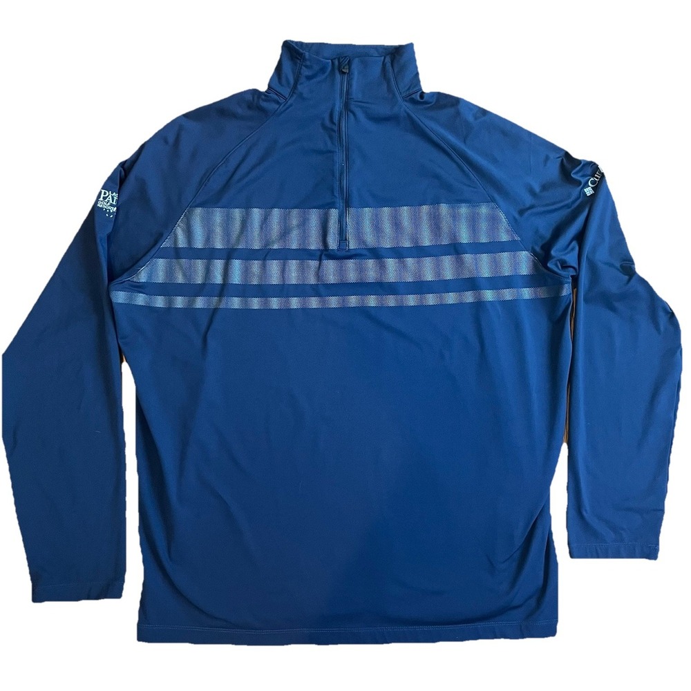 Columbia Golf 1/4 Zip Pullover Men's XL Blue Long Sleeve Las Vegas Paiute Resort